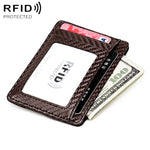 Borsa porta carte alla moda antifurto RFID in fibra di carbonio KB197