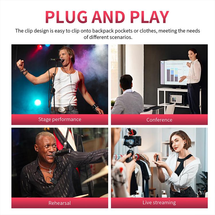 Sistema monitoraggio wireless in-ear XTUGA J02S 2.4G