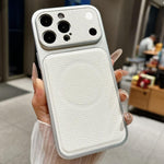 Si trasforma in una custodia magnetica per telefono con ampia finestra e texture litchi da 17 pollici., For iPhone 16 Pro, For iPhone 16 Plus, For iPhone 16, For iPhone 15 Pro Max