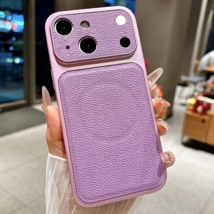 Si trasforma in una custodia magnetica per telefono con ampia finestra e texture litchi da 17 pollici., For iPhone 15 Pro, For iPhone 15, For iPhone 14, For iPhone 14 Pro