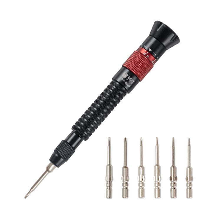 Set di cacciaviti a coppia regolabile BEST BST-9909 7 in 1 con punte per cacciavite S2, BEST BST-9909