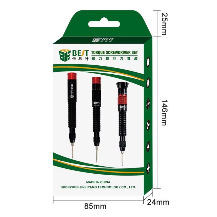 Set di cacciaviti a coppia regolabile BEST BST-9909 7 in 1 con punte per cacciavite S2, BEST BST-9909