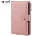 Borsa portadocumenti antifurto RFID in vera pelle.