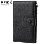 Borsa portadocumenti antifurto RFID in vera pelle.