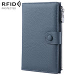Borsa portadocumenti antifurto RFID in vera pelle.