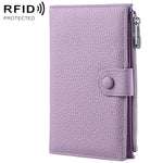 Borsa portadocumenti antifurto RFID in vera pelle.