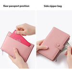 Borsa portadocumenti antifurto RFID in vera pelle.