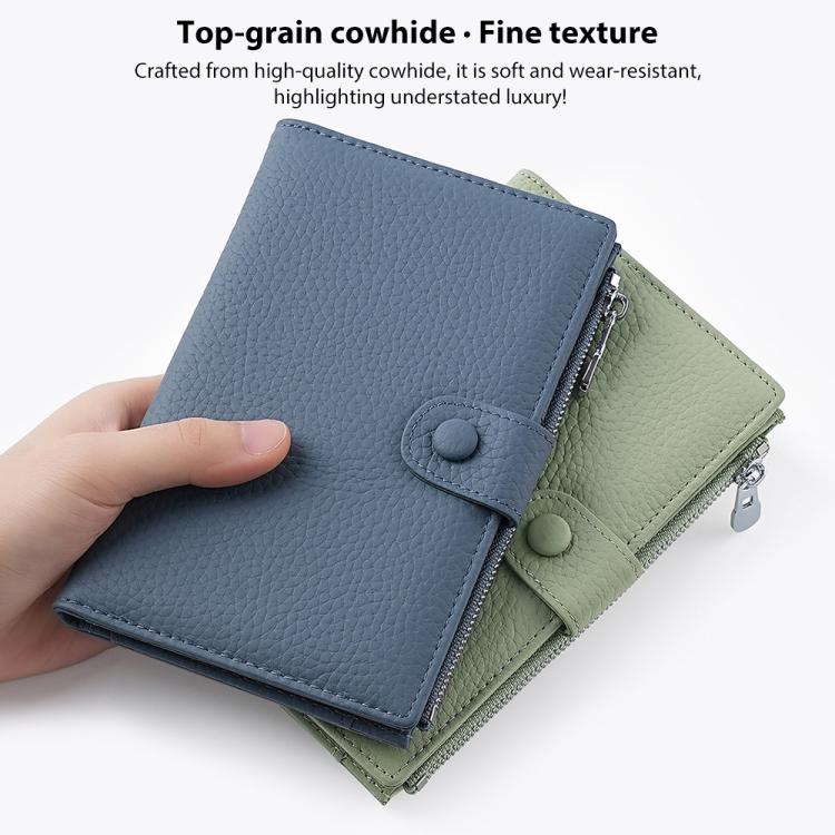 Borsa portadocumenti antifurto RFID in vera pelle.