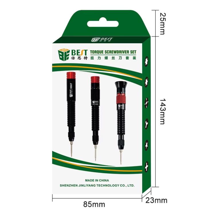 Set di cacciaviti dinamometrici BEST BST-9907 7 in 1 con punte per cacciavite S2, BEST BST-9907