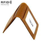 Portafoglio antifurto RFID in pelle stile retrò Crazy Horse con protezione RFID.