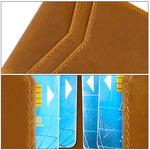 Portafoglio antifurto RFID in pelle stile retrò Crazy Horse con protezione RFID.