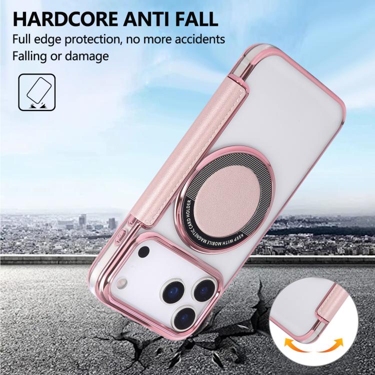 Custodia per telefono ultra sottile in ecopelle con placcatura magnetica, For iPhone 17 Pro Max, For iPhone 17 Pro, For iPhone 17
