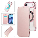Custodia per telefono ultra sottile in ecopelle con placcatura magnetica, For iPhone Air, For iPhone 16e, For iPhone 16 Pro Max
