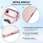 Custodia per telefono ultra sottile in ecopelle con placcatura magnetica, For iPhone Air, For iPhone 16e, For iPhone 16 Pro Max