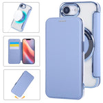 Custodia per telefono ultra sottile in ecopelle con placcatura magnetica, For iPhone Air, For iPhone 16e, For iPhone 16 Pro Max