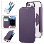 Custodia per telefono ultra sottile in ecopelle con placcatura magnetica, For iPhone Air, For iPhone 16e, For iPhone 16 Pro Max