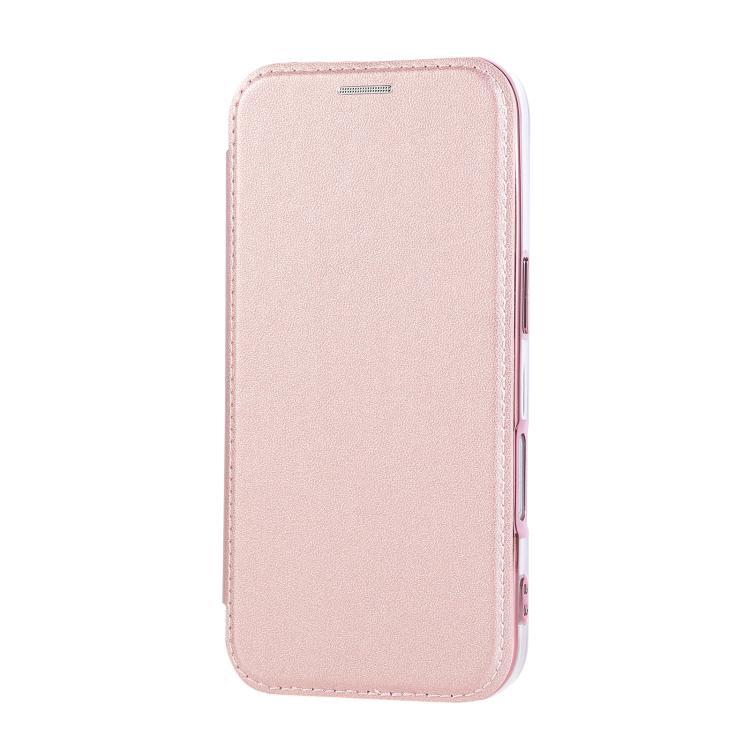 Custodia per telefono ultra sottile in ecopelle con placcatura magnetica, For iPhone 16 Pro, For iPhone 16 Plus, For iPhone 16