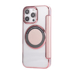 Custodia per telefono ultra sottile in ecopelle con placcatura magnetica, For iPhone 16 Pro, For iPhone 16 Plus, For iPhone 16