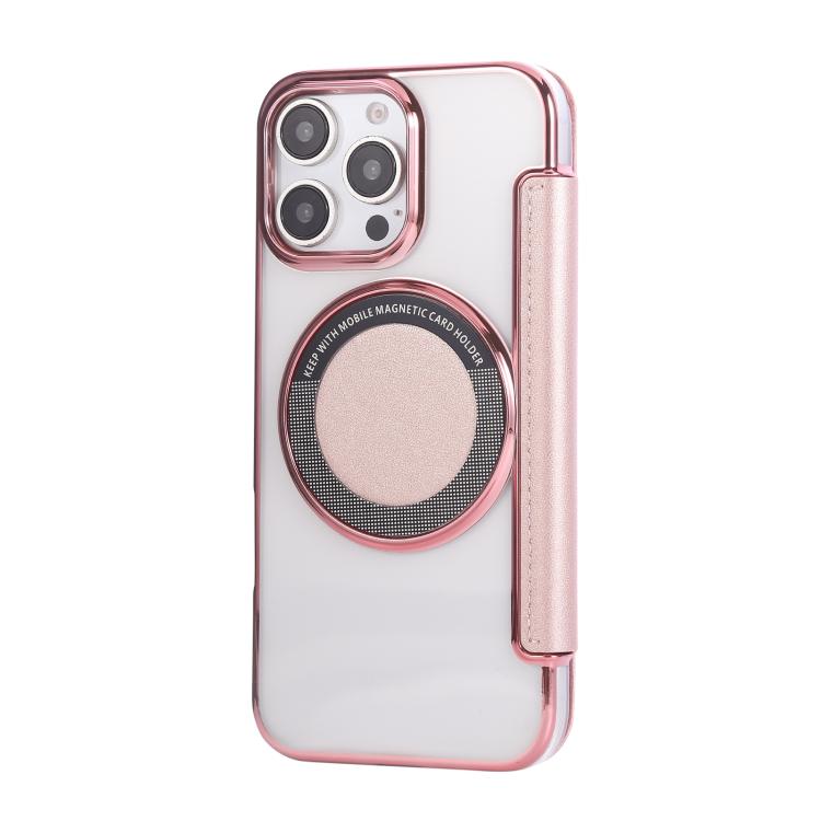 Custodia per telefono ultra sottile in ecopelle con placcatura magnetica, For iPhone 16 Pro, For iPhone 16 Plus, For iPhone 16
