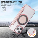 Custodia per telefono ultra sottile in ecopelle con placcatura magnetica, For iPhone 16 Pro, For iPhone 16 Plus, For iPhone 16