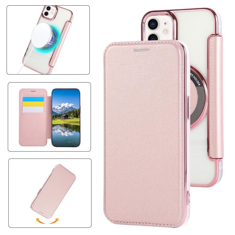 Custodia per telefono ultra sottile in ecopelle con placcatura magnetica, For iPhone 12 / 12 Pro, For iPhone 12 Pro Max