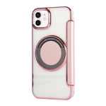 Custodia per telefono ultra sottile in ecopelle con placcatura magnetica, For iPhone 12 / 12 Pro, For iPhone 12 Pro Max