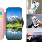 Custodia per telefono ultra sottile in ecopelle con placcatura magnetica, For iPhone 12 / 12 Pro, For iPhone 12 Pro Max