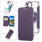 Custodia per telefono ultra sottile in ecopelle con placcatura magnetica, For iPhone 12 / 12 Pro, For iPhone 12 Pro Max