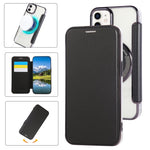 Custodia per telefono ultra sottile in ecopelle con placcatura magnetica, For iPhone 12 / 12 Pro, For iPhone 12 Pro Max