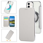Custodia per telefono ultra sottile in ecopelle con placcatura magnetica, For iPhone 12 / 12 Pro, For iPhone 12 Pro Max