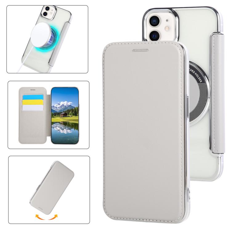 Custodia per telefono ultra sottile in ecopelle con placcatura magnetica, For iPhone 12 / 12 Pro, For iPhone 12 Pro Max