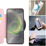 Custodia per telefono ultra sottile in ecopelle con placcatura magnetica, For Samsung Galaxy S25 / S24 5G, For Samsung Galaxy S25+ / S24+ 5G, For Samsung Galaxy S25 Ultra 5G