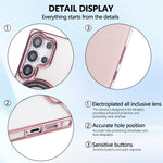 Custodia per telefono ultra sottile in ecopelle con placcatura magnetica, For Samsung Galaxy S24 Ultra 5G, For Samsung Galaxy S23 Ultra 5G, For Samsung Galaxy S23+ 5G
