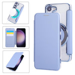 Custodia per telefono ultra sottile in ecopelle con placcatura magnetica, For Samsung Galaxy S24 Ultra 5G, For Samsung Galaxy S23 Ultra 5G, For Samsung Galaxy S23+ 5G