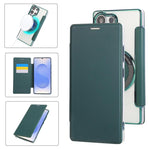 Custodia per telefono ultra sottile in ecopelle con placcatura magnetica, For Samsung Galaxy S23 5G, For Samsung Galaxy S22 Ultra 5G, For Samsung Galaxy S22+ 5G