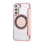 Custodia per telefono ultra sottile in ecopelle con placcatura magnetica, For Samsung Galaxy S22 5G