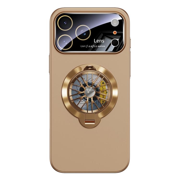 Custodia magnetica con giroscopio e finestra per fotocamera del PC Glaze, supporto girevole., For iPhone 17 Pro Max, For iPhone 17 Pro, For iPhone 17