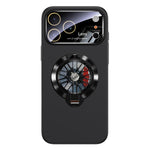 Custodia magnetica con giroscopio e finestra per fotocamera del PC Glaze, supporto girevole., For iPhone 17 Pro Max, For iPhone 17 Pro, For iPhone 17