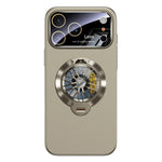Custodia magnetica con giroscopio e finestra per fotocamera del PC Glaze, supporto girevole., For iPhone 17 Pro Max, For iPhone 17 Pro, For iPhone 17