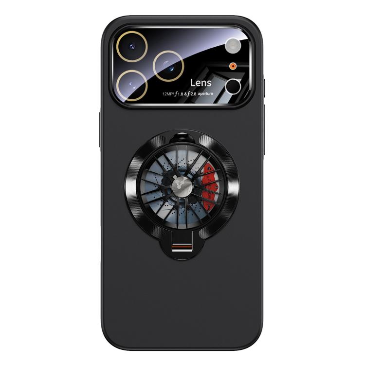 Custodia magnetica con giroscopio e finestra per fotocamera del PC Glaze, supporto girevole., For iPhone 17 Pro Max, For iPhone 17 Pro, For iPhone 17