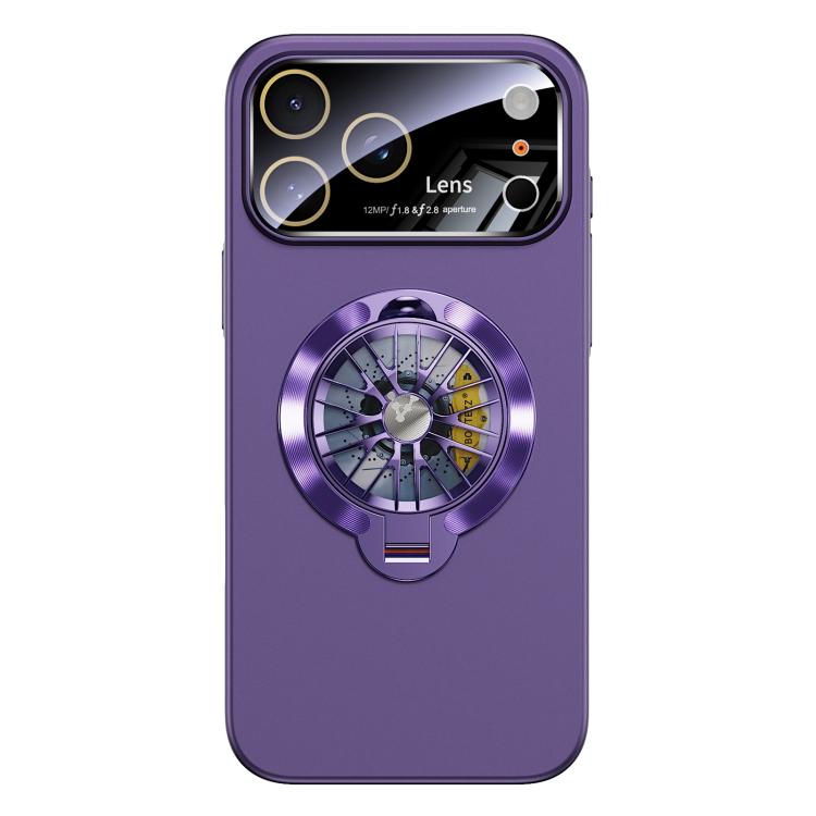 Custodia magnetica con giroscopio e finestra per fotocamera del PC Glaze, supporto girevole., For iPhone 17 Pro Max, For iPhone 17 Pro, For iPhone 17