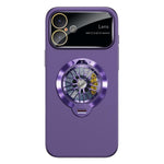 Custodia magnetica con giroscopio e finestra per fotocamera del PC Glaze, supporto girevole., For iPhone 17 Pro Max, For iPhone 17 Pro, For iPhone 17