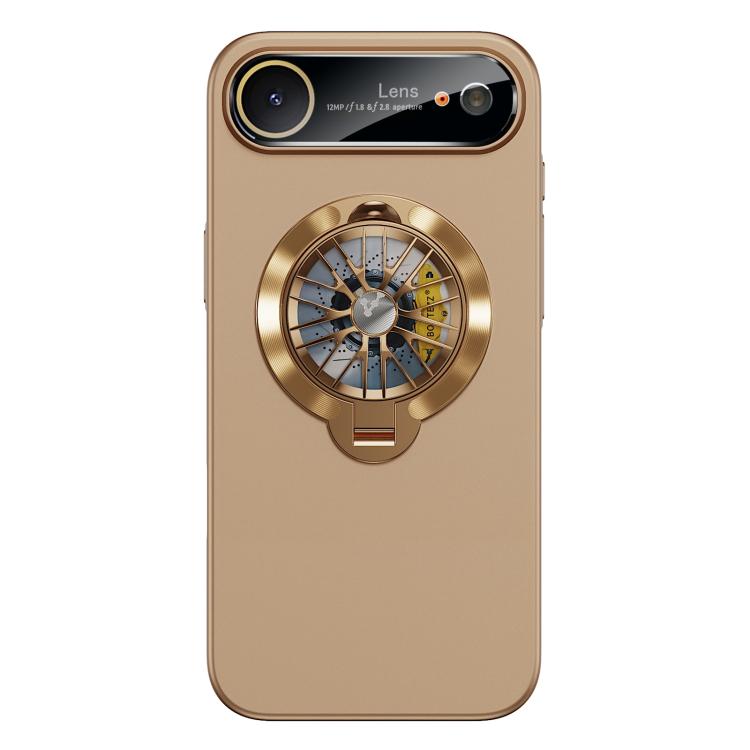 Custodia magnetica con giroscopio e finestra per fotocamera del PC Glaze, supporto girevole., For iPhone Air, For iPhone 16 Pro Max, For iPhone 16 Pro