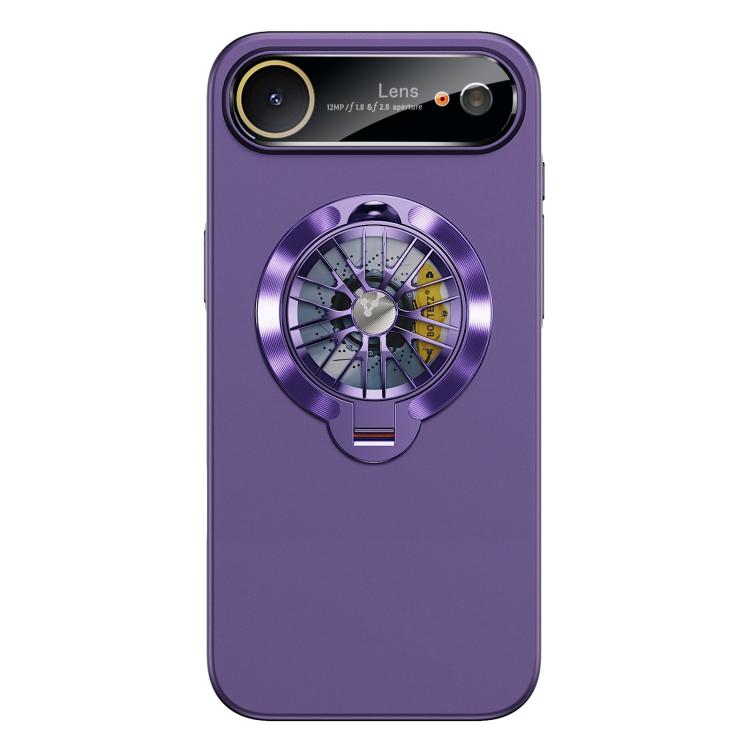 Custodia magnetica con giroscopio e finestra per fotocamera del PC Glaze, supporto girevole., For iPhone Air, For iPhone 16 Pro Max, For iPhone 16 Pro