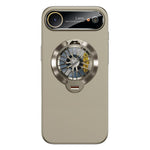Custodia magnetica con giroscopio e finestra per fotocamera del PC Glaze, supporto girevole., For iPhone Air, For iPhone 16 Pro Max, For iPhone 16 Pro