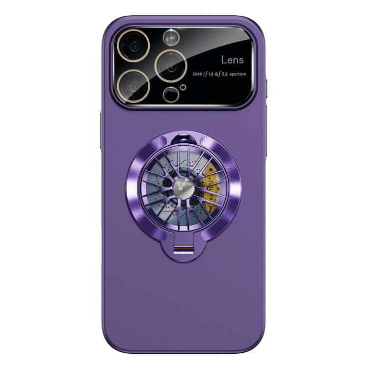 Custodia magnetica con giroscopio e finestra per fotocamera del PC Glaze, supporto girevole., For iPhone Air, For iPhone 16 Pro Max, For iPhone 16 Pro