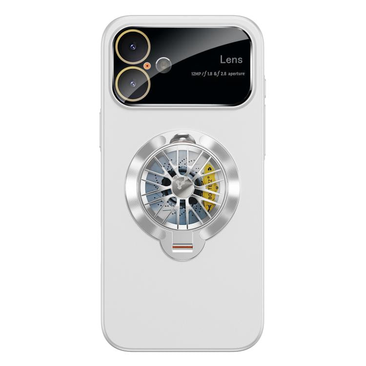 Custodia magnetica con giroscopio e finestra per fotocamera del PC Glaze, supporto girevole., For iPhone 16 Plus, For iPhone 16, For iPhone 15 Pro Max