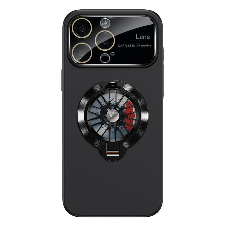 Custodia magnetica con giroscopio e finestra per fotocamera del PC Glaze, supporto girevole., For iPhone 16 Plus, For iPhone 16, For iPhone 15 Pro Max