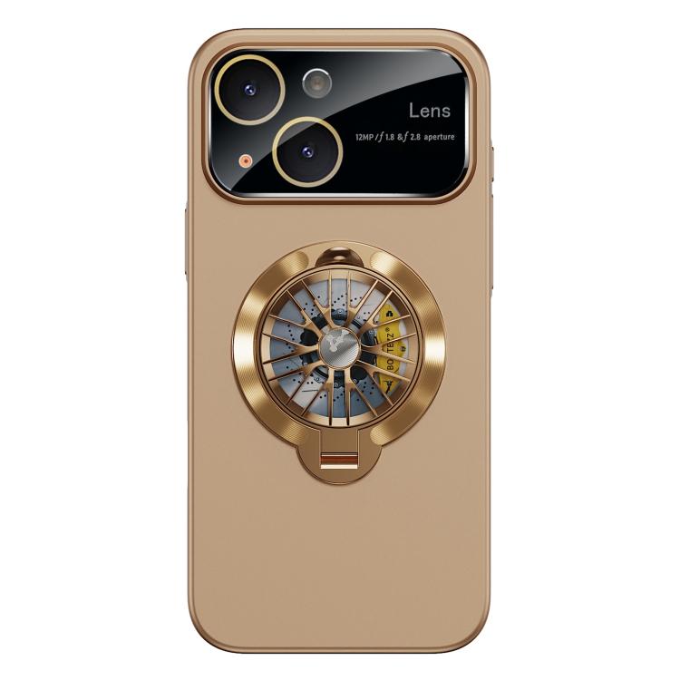 Custodia magnetica con giroscopio e finestra per fotocamera del PC Glaze, supporto girevole., For iPhone 14 Plus, For iPhone 14, For iPhone 14 Pro