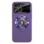 Custodia magnetica con giroscopio e finestra per fotocamera del PC Glaze, supporto girevole., For iPhone 14 Plus, For iPhone 14, For iPhone 14 Pro